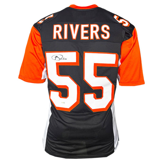 Keith Rivers Signed Cincinnati Black Football Jersey (JSA)