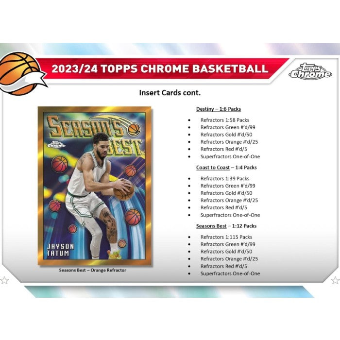 2023-24 Topps Chrome Basketball Mega 20 Box Case
