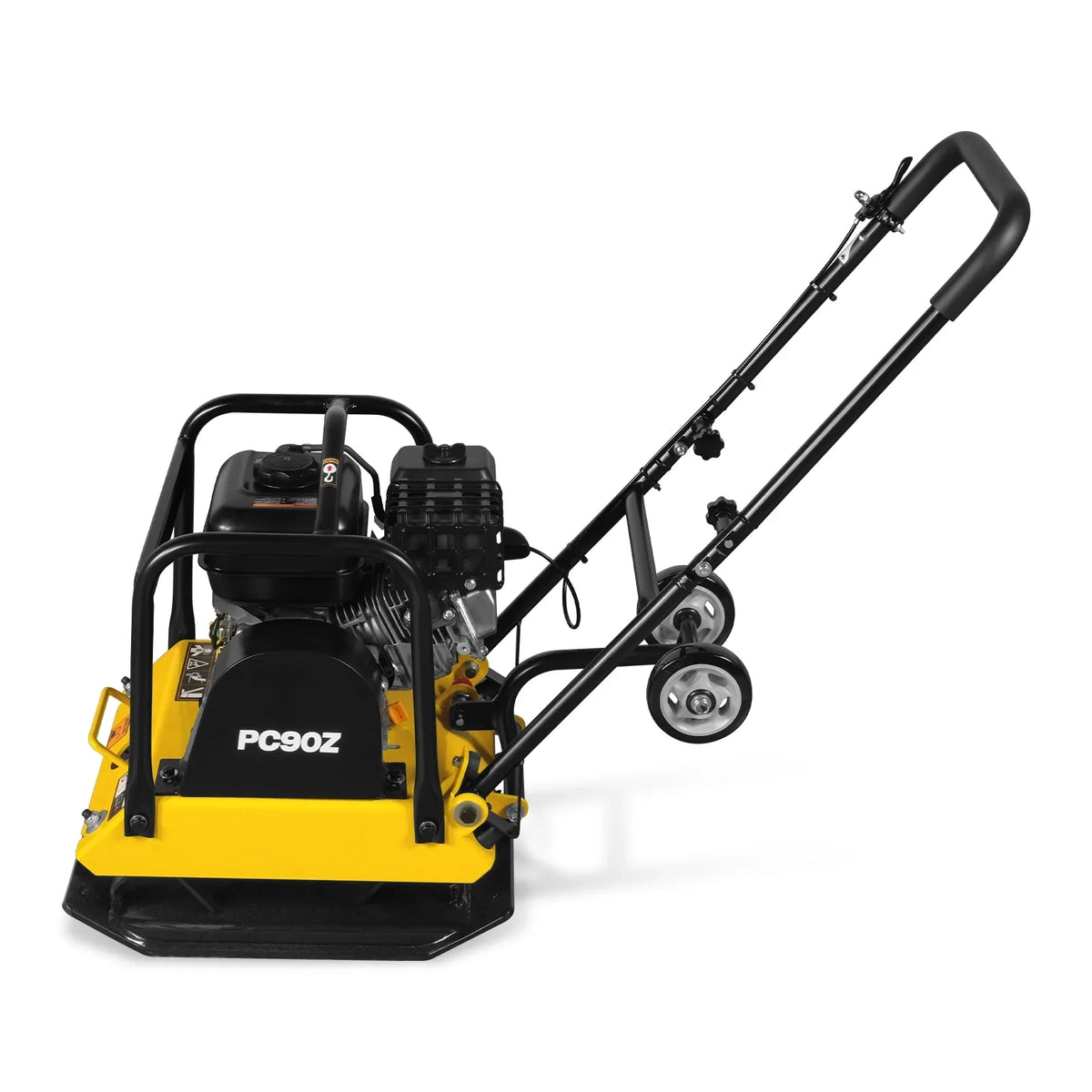 5.8 HP Vibratory Plate Compactor with Wheel Kit, 3600 lb Centrifugal Force for Soil, Gravel, Asphalt and Paver Base, PC90Z