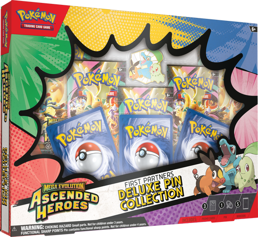 Ascended Heroes First Partner Deluxe Pin Collection (Order 6 for Sealed Case)