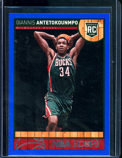 2013-14 Panini Hoops Giannis Antetokounmpo Rookie Blue Bucks