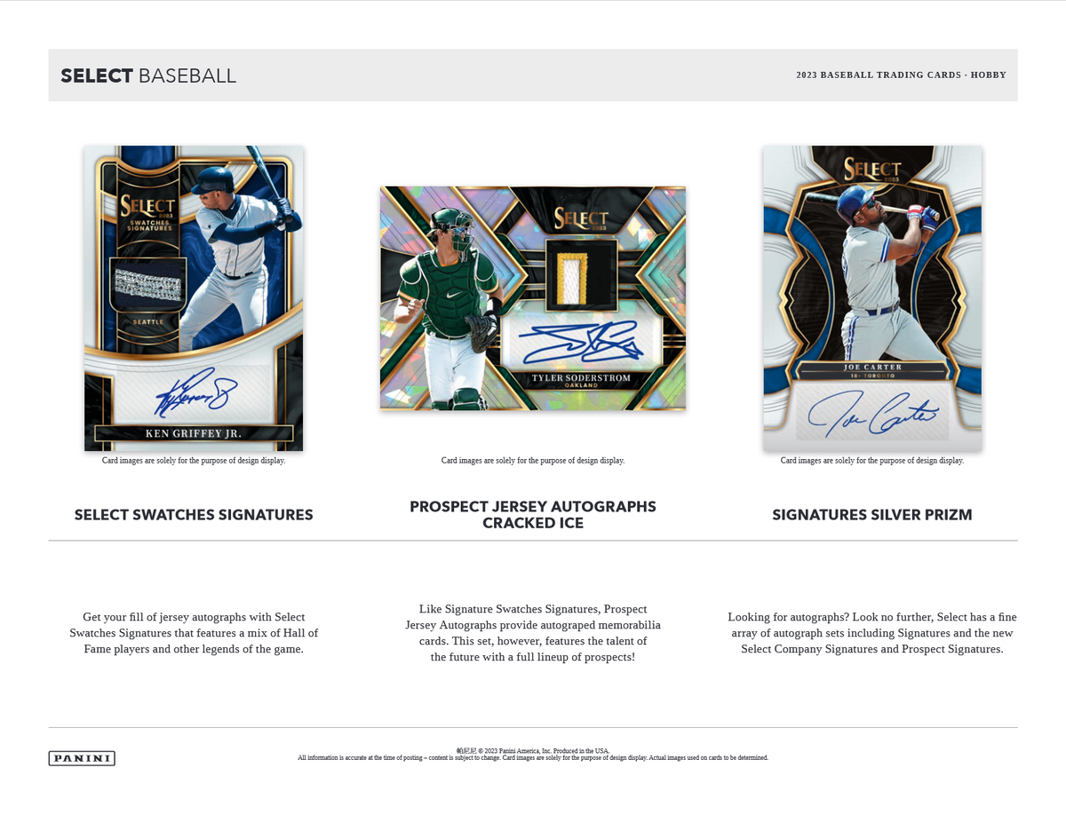 2023 Panini Select Baseball Hobby 12 Box Case