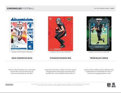 2022 Panini Chronicles Football Hobby 12 Box Case
