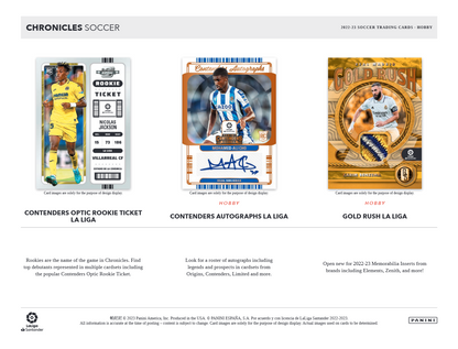 2022-23 Panini Chronicles Soccer Hobby 12 Box Case