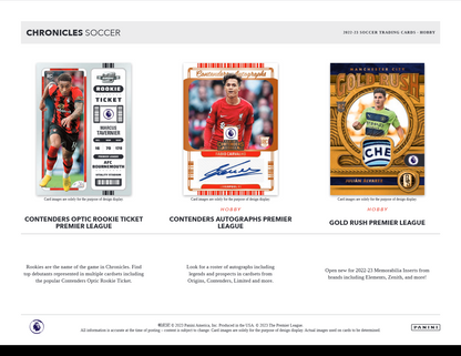 2022-23 Panini Chronicles Soccer Hobby 12 Box Case