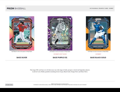 2023 Panini Prizm Baseball Hobby 12 Box Case