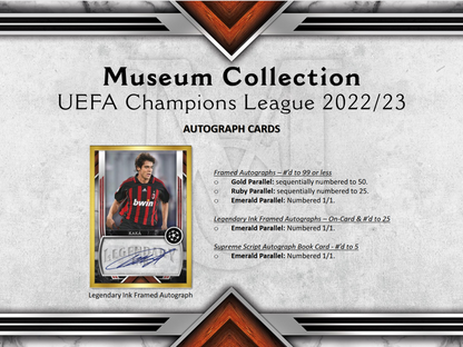 2022-23 Topps UEFA Champions League Museum Collection Soccer 12 Box Case
