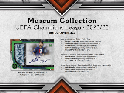 2022-23 Topps UEFA Champions League Museum Collection Soccer 12 Box Case