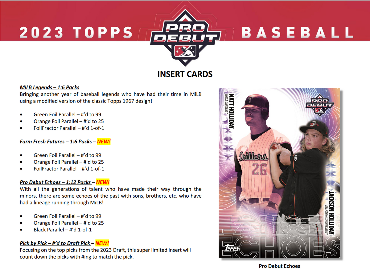 2023 Topps Pro Debut Baseball Hobby 12 Box Case