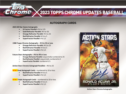 2023 Topps Chrome Update Series Baseball Jumbo 8 Box Case
