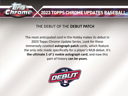2023 Topps Chrome Update Series Baseball Jumbo 8 Box Case
