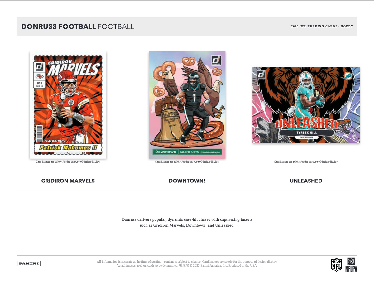 2023 Panini Donruss Football Hobby 18 Box Case