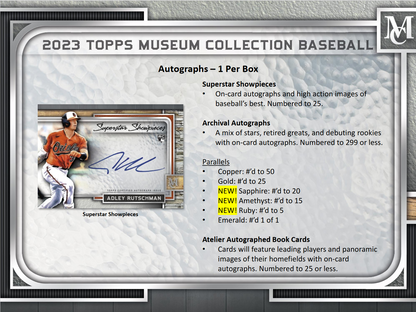 2023 Topps Museum Collection Baseball Hobby 12 Box Case