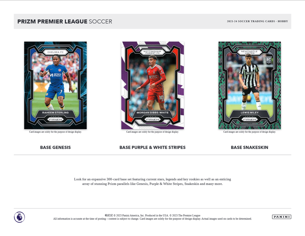 2023-24 Panini Prizm Premier League Soccer Hobby 12 Box Case