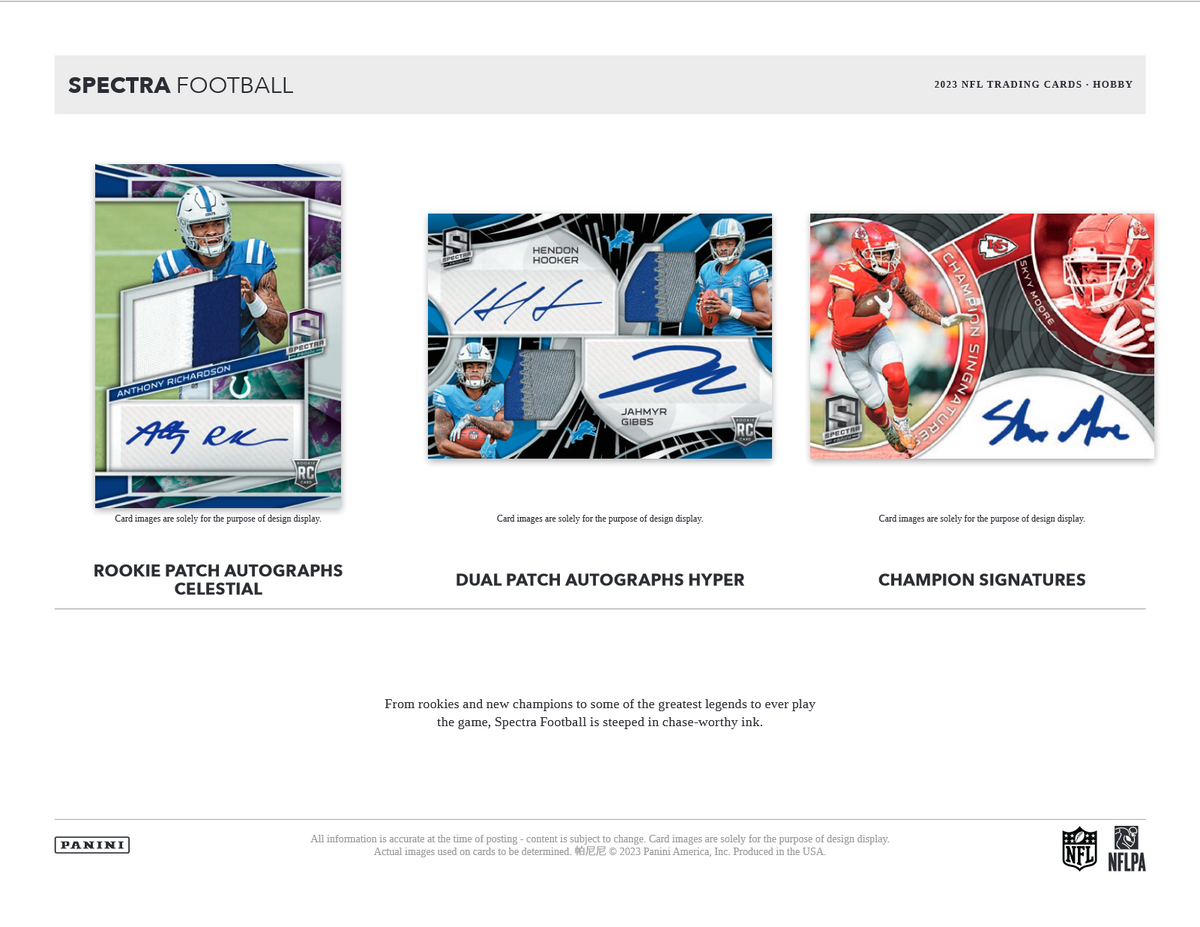 2023 Panini Spectra Football Hobby Box