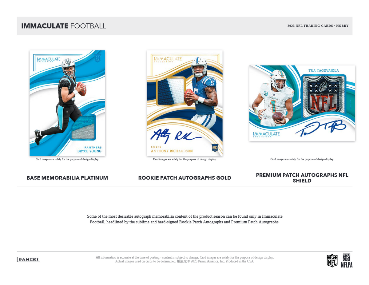 2023 Panini Immaculate Football Hobby Box