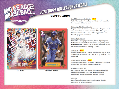 2024 Topps Big League Baseball Hobby 20 Box Case