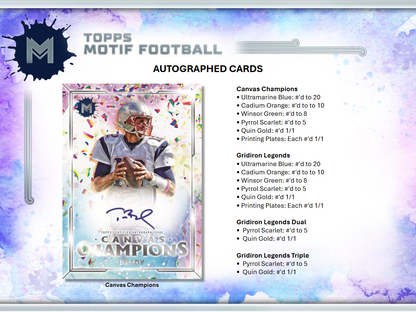 2023 Topps Motif Football Hobby 3 Box Case