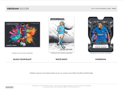 2023-24 Panini Obsidian Soccer Hobby 12 Box Case