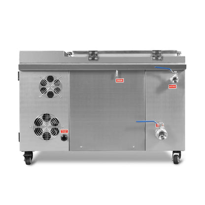12 Gal / 47 L Heavy Duty Industrial Ultrasonic Parts Washer, 28kHz 9 Transducers , SS304 Tank, 6.6kW Heater, 208–240V 1 Phase Power