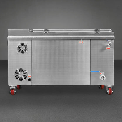 32 Gal / 120L Heavy Duty Industrial Ultrasonic Parts Washer, 28kHz 20 Transducers , SS304 Tank, 6.6kW Heater, 208–240V 3 Phase Power