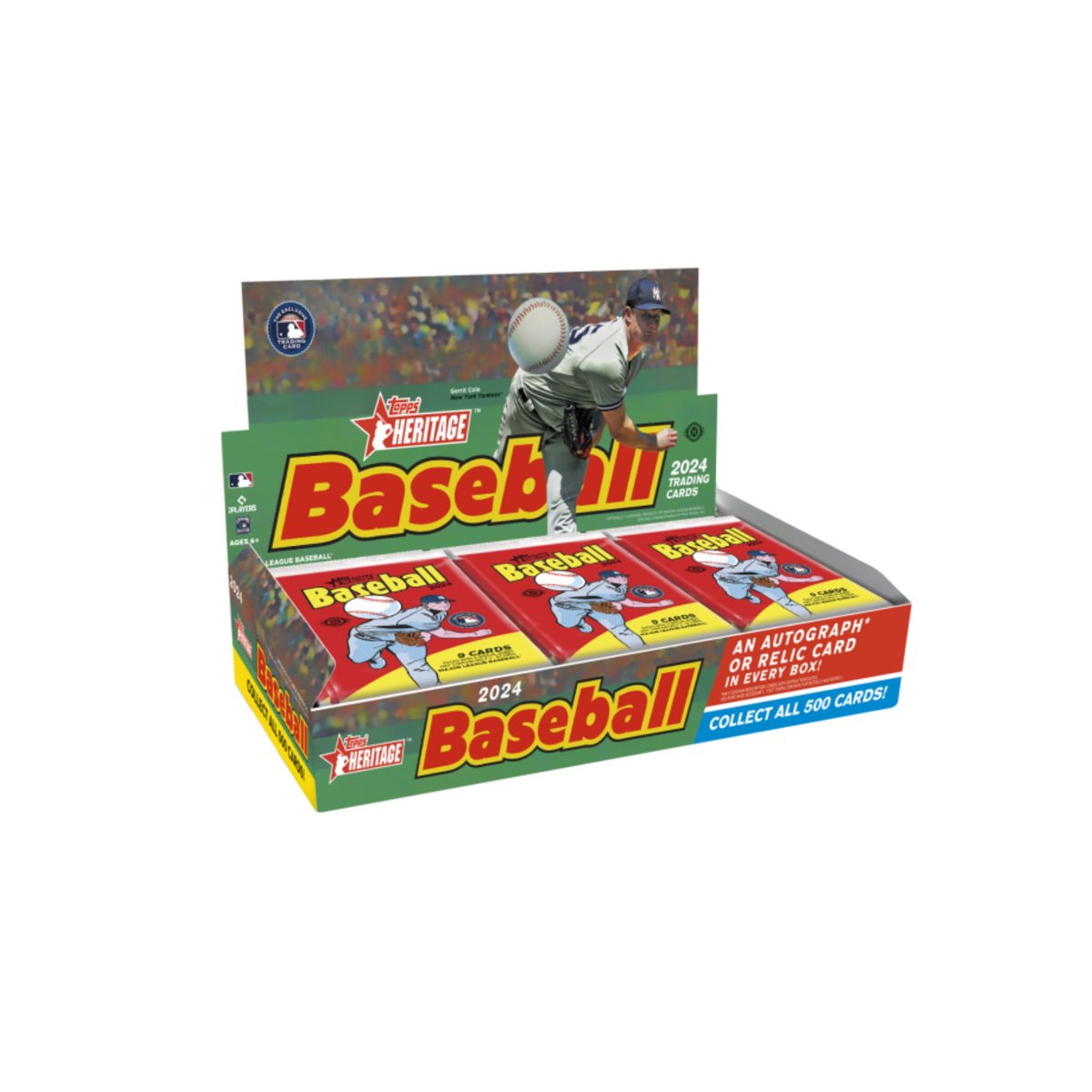 2024 Topps Heritage Baseball Hobby 12 Box Case
