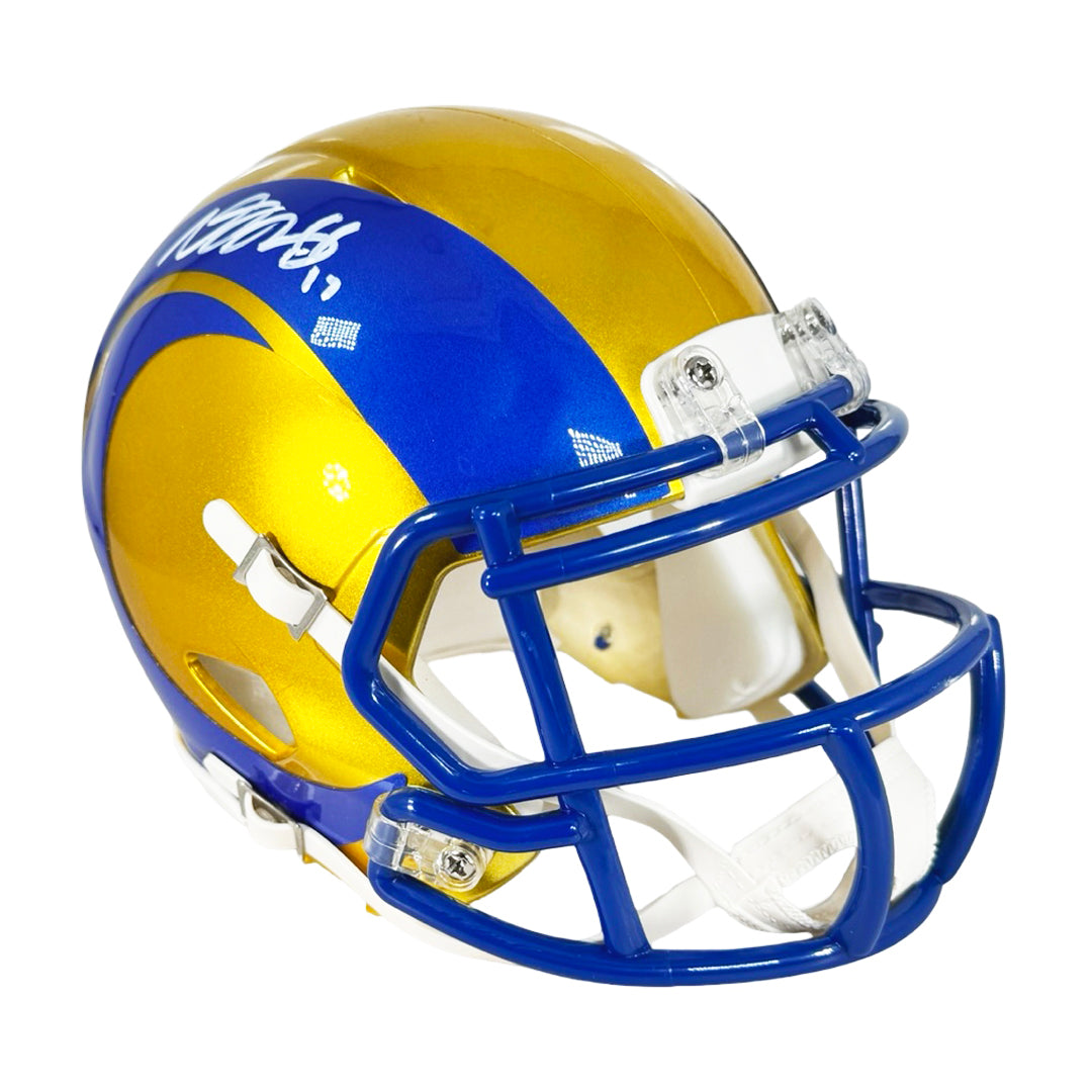 Davante Adams Signed Los Angeles Rams Flash Mini Football Helmet (JSA)