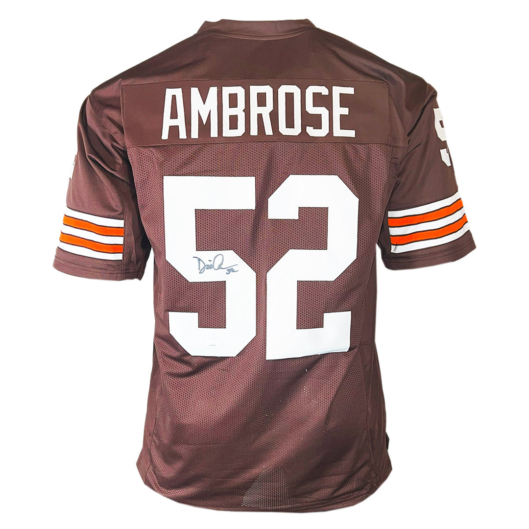 Dick Ambrose Signed Cleveland Brown Football Jersey (JSA)