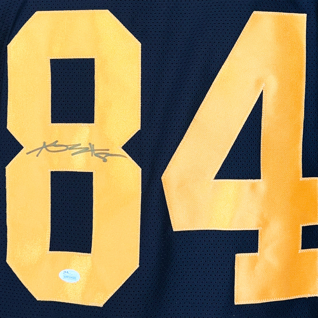 Antonio Brown Signed Pittsburgh Color Rush Football Jersey (JSA)