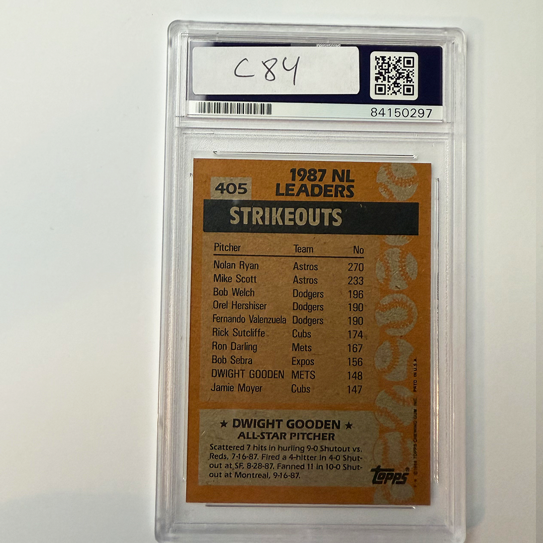 Dwight Gooden Signed 1988 Topps #405 PSA Auto Authentic