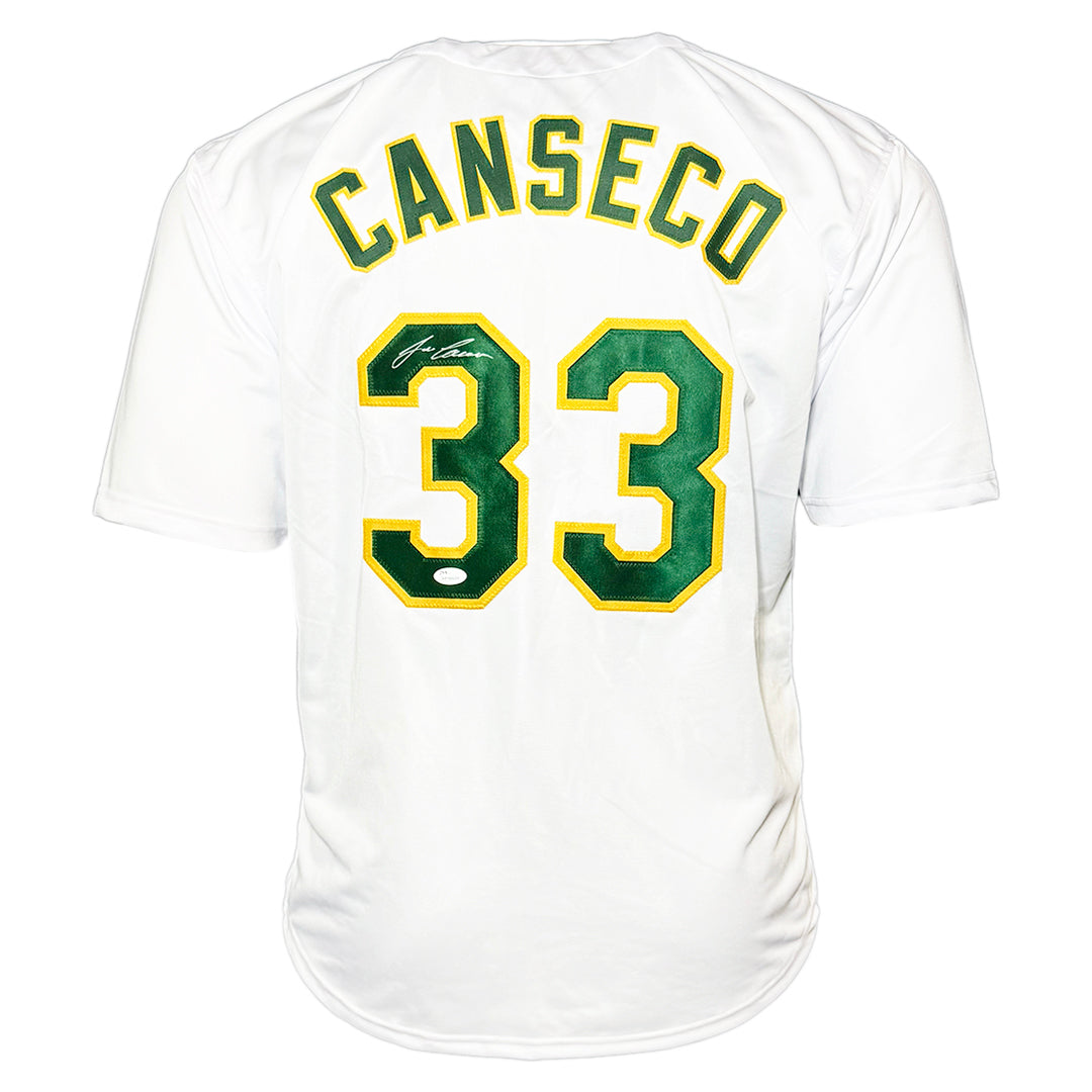 Jose Canseco Signed Oakland White Baseball Jersey (JSA)