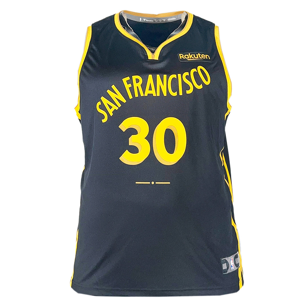 Steph Curry Authentic Golden State Warriors Black XL Unsigned Fanatics Basketball Jersey
