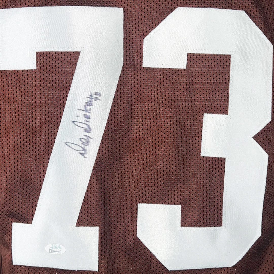 Doug Dieken Signed Cleveland Brown Football Jersey (JSA)
