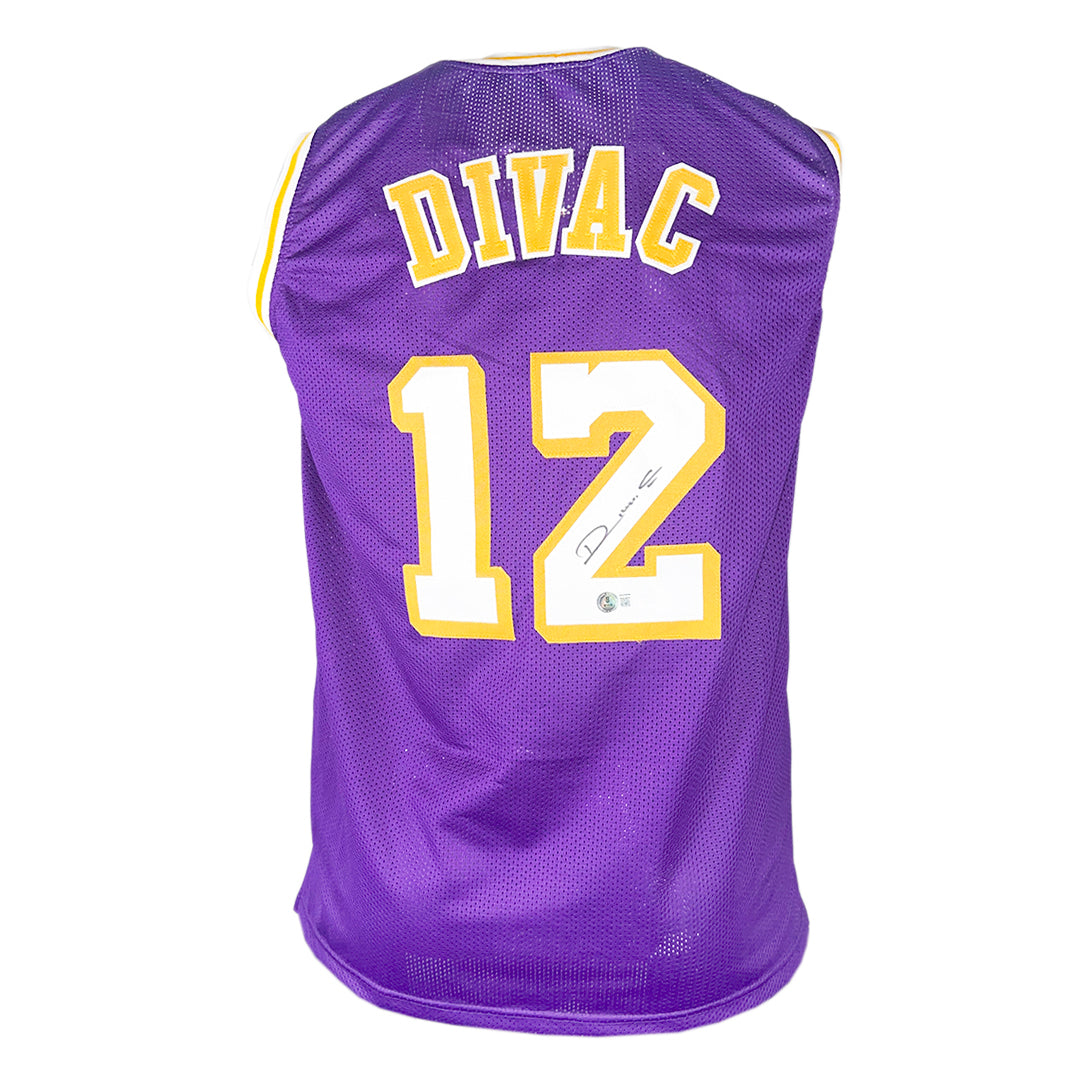 Vlade Divac Signed Los Angeles Purple Basketball Jersey (Beckett)
