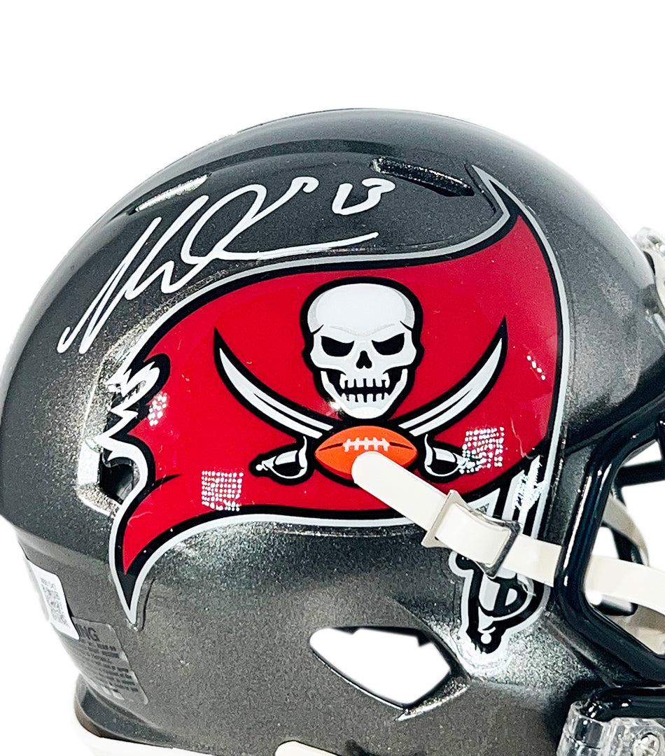 Mike Evans Signed Tampa Bay Buccaneers Speed Mini Football Helmet (Beckett)
