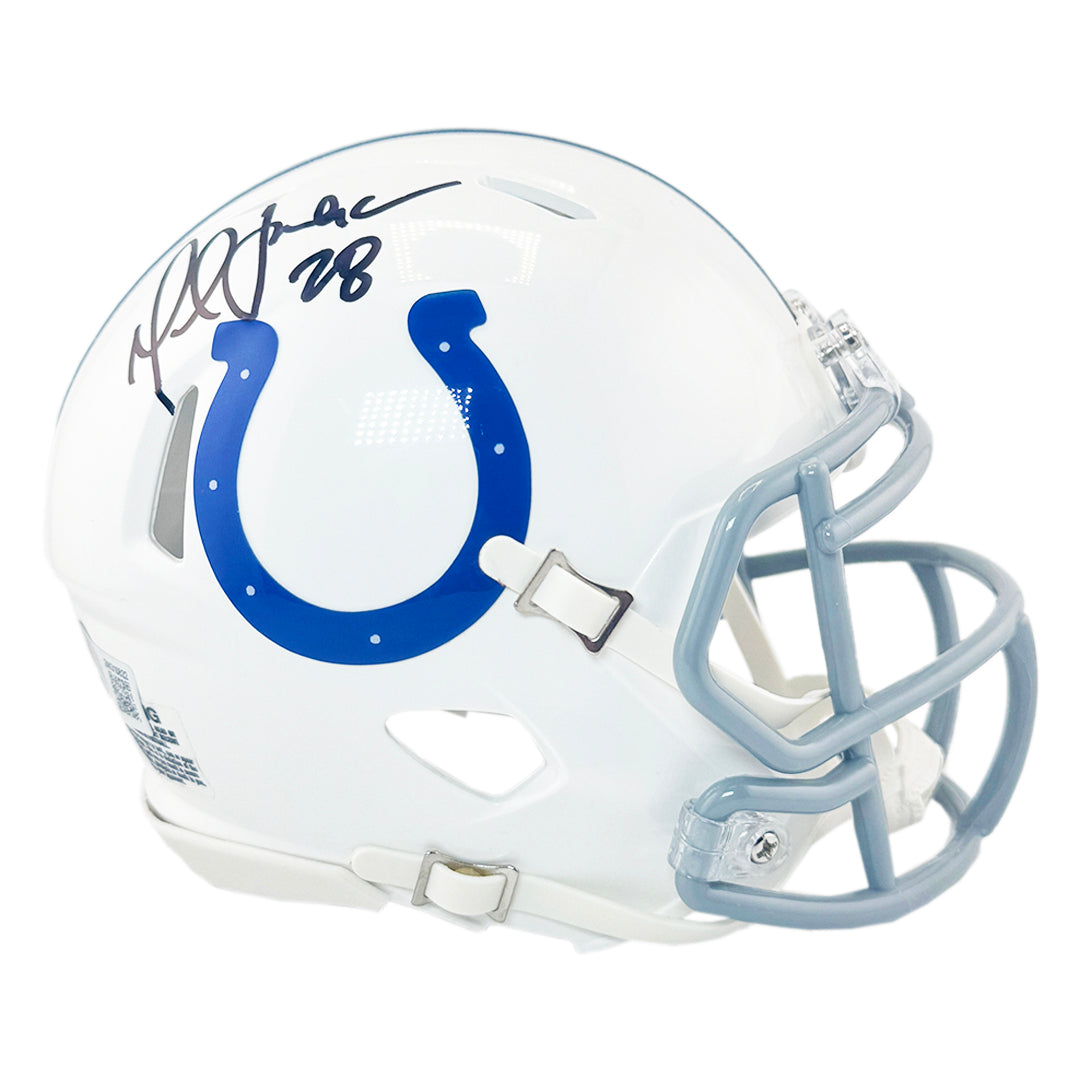 Marshall Faulk Signed Indianapolis Colts Speed Mini Football Helmet (JSA)