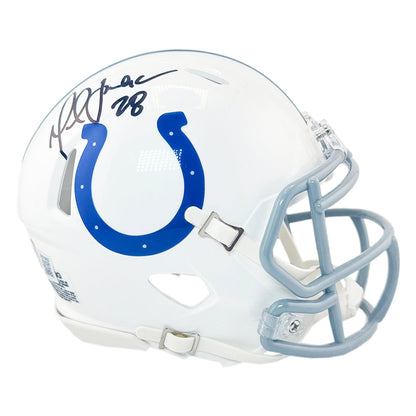 Marshall Faulk Signed Indianapolis Colts Speed Mini Football Helmet (JSA)