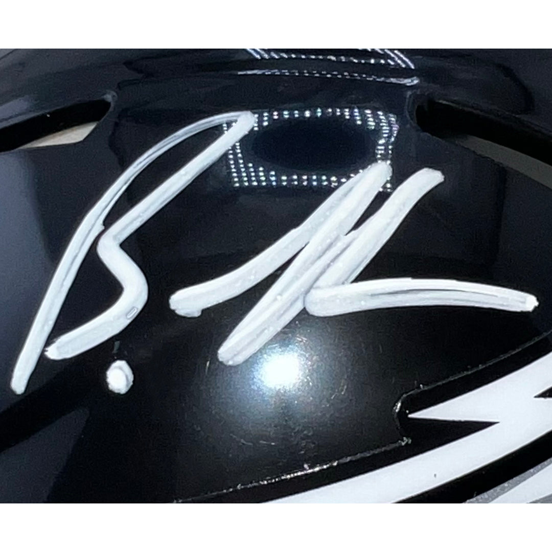 Brandon Graham Signed Philadelphia Eagles Alternate 2022 Speed Mini Replica Football Helmet (Beckett)