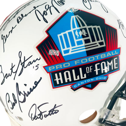 Hall of Fame Quarterbacks Signed Pro Football Hall of Fame Authentic Full-Size Football Helmet ()