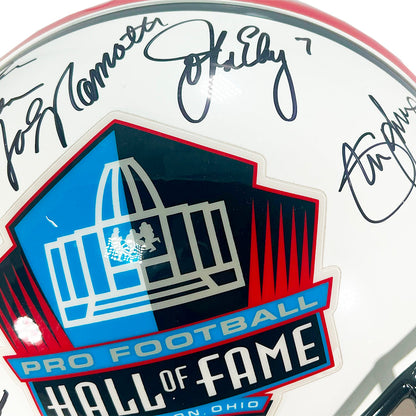 Hall of Fame Quarterbacks Signed Pro Football Hall of Fame Authentic Full-Size Football Helmet ()