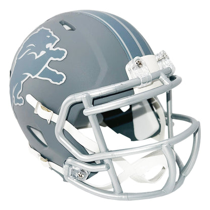 Aidan Hutchinson Signed Detroit Lions Slate Alternate Speed Mini Football Helmet (Beckett)