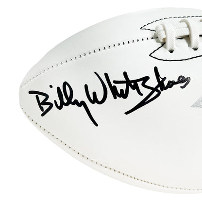 Billy "White Shoes" Johnson Signed Atlanta Falcons Official NFL Team Logo Football (JSA)