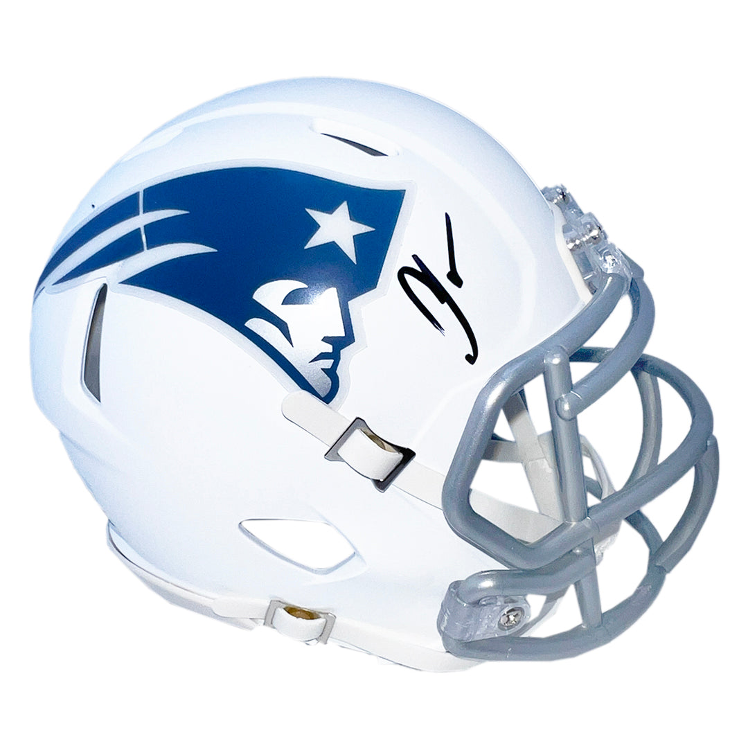 Chad Johnson Signed New England Patriots Rivalries Speed Mini Football Helmet (JSA)