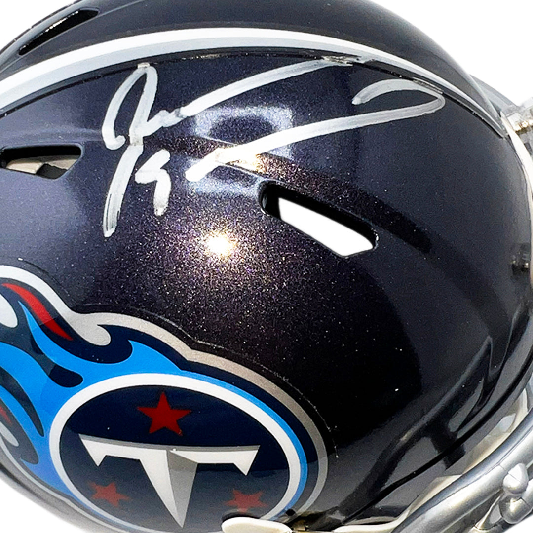 Jevon Kearse Signed Tennessee Titans Speed Mini Football Helmet (JSA)