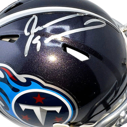 Jevon Kearse Signed Tennessee Titans Speed Mini Football Helmet (JSA)
