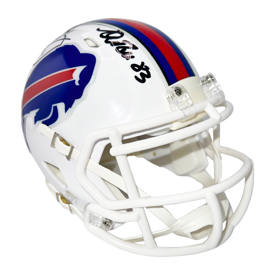 Bills Triplets Signed Buffalo Bills Speed Mini Football Helmet (Beckett)