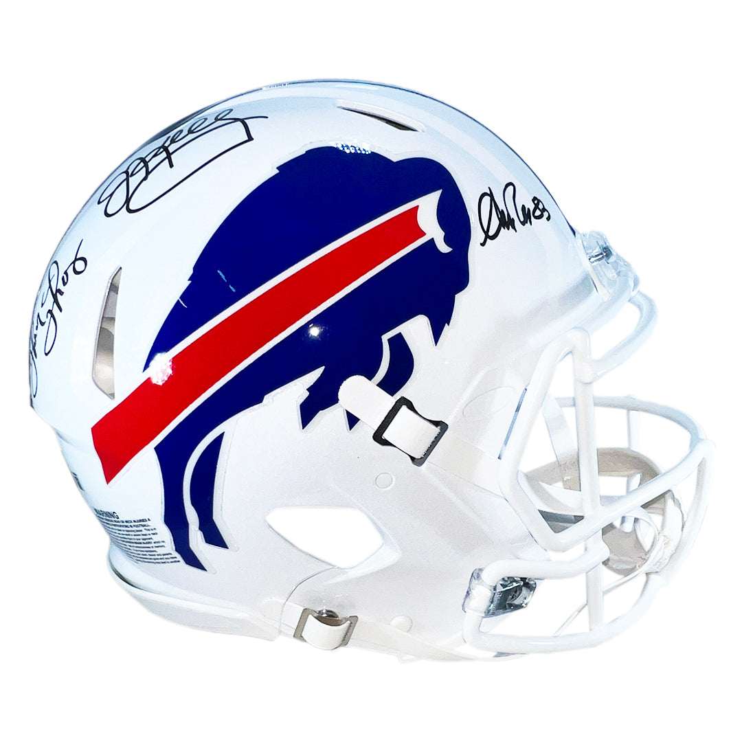 Bills Triplets Signed Buffalo Bills Authentic Speed Full-Size Football Helmet (Beckett)