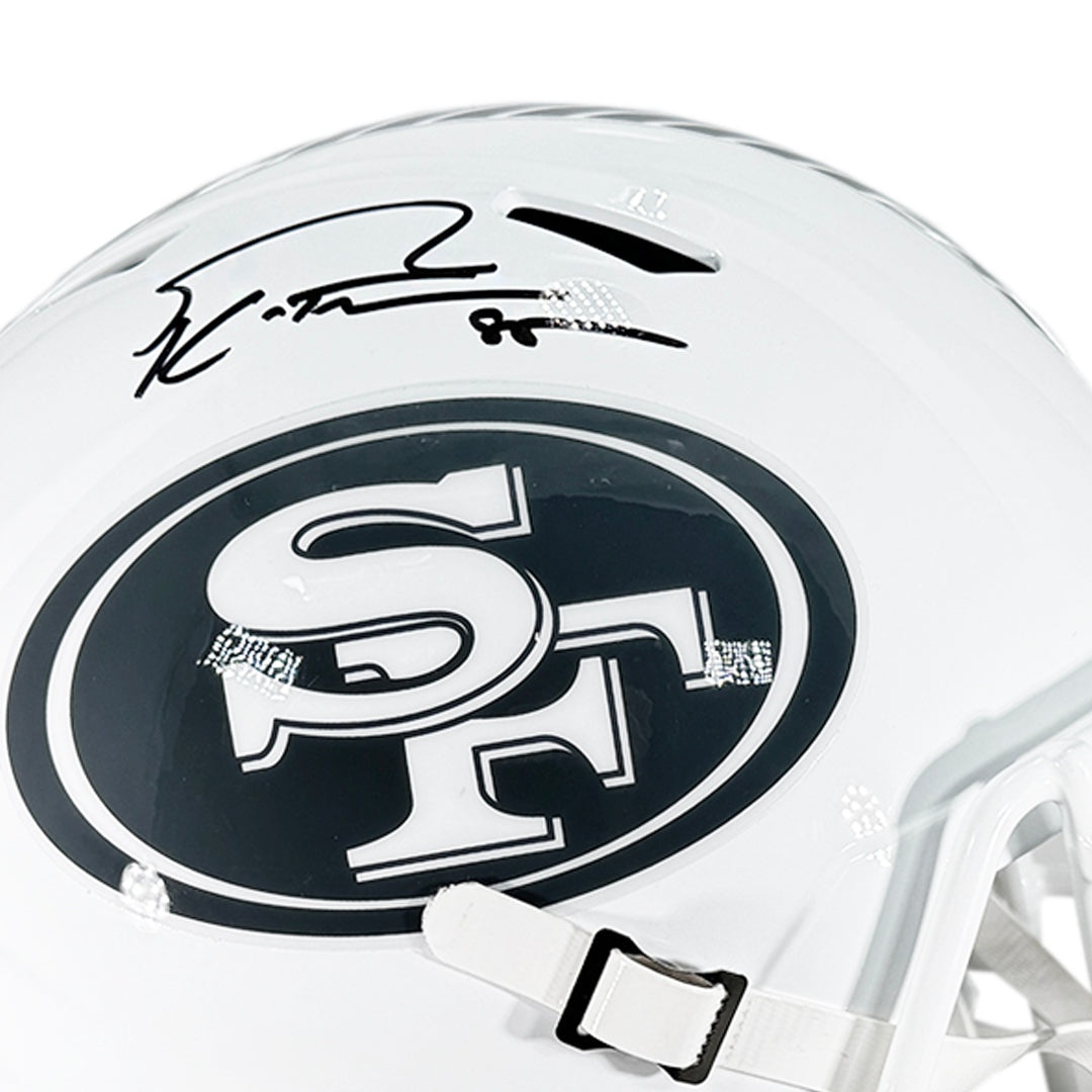 George Kittle Signed San Francisco 49ers Salute to Service 2024 Full-Size Replica Football Helmet (Beckett)