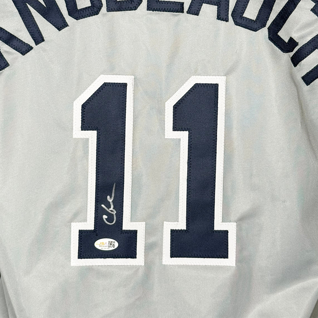 Chuck Knoblauch Signed New York Grey Baseball Jersey (JSA)