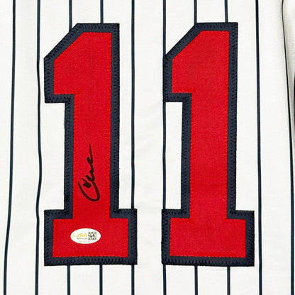 Chuck Knoblauch Signed Minnesota Pinstripe Baseball Jersey (JSA)